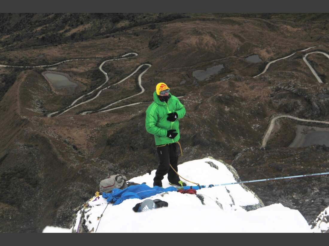 Slackline-Höhenweltrekord in Peru 10