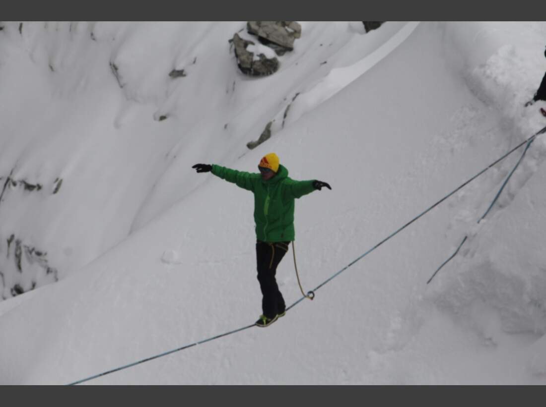 Slackline-Höhenweltrekord in Peru 9